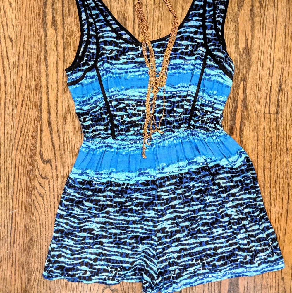 Blue Romper